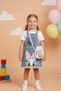 Daisy Duck Kot Salopet Elbise Ve Çanta Kombini