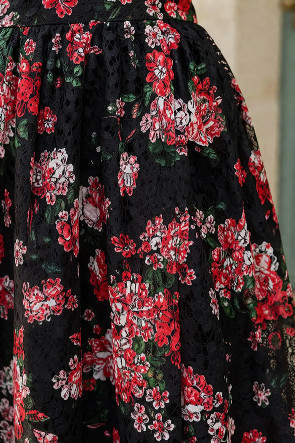 Dantel Baskılı Etek-detail