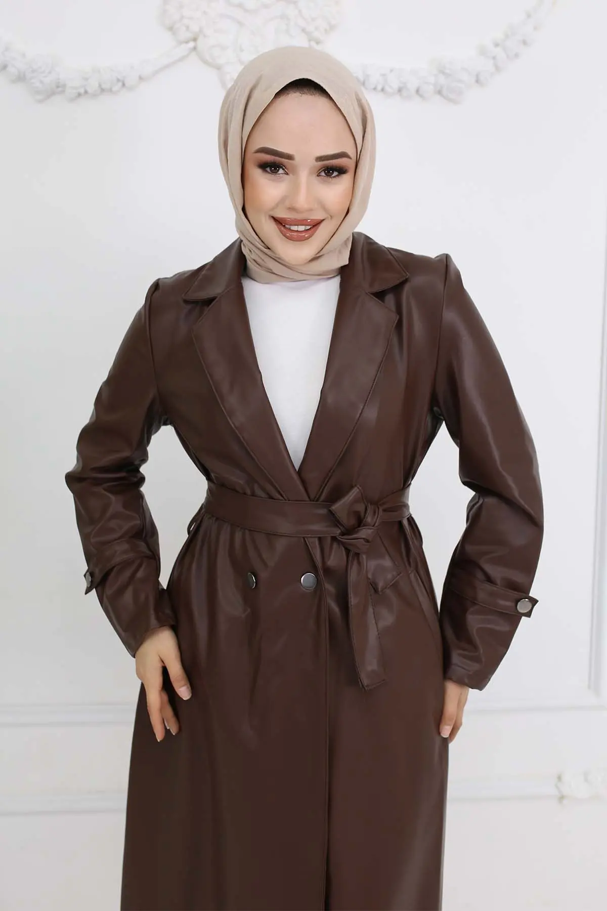 Deri Trençkot-detail