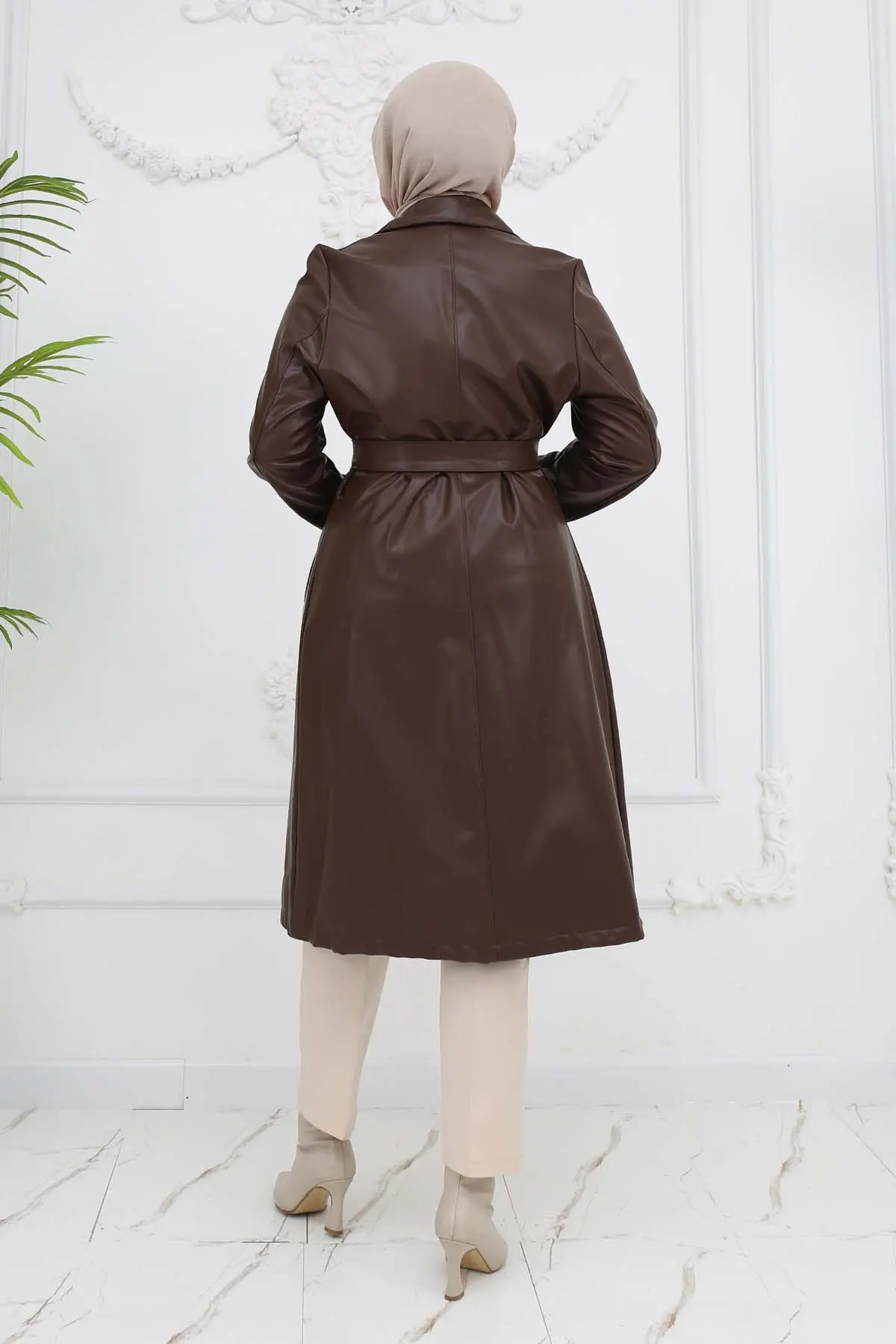 Deri Trençkot-detail