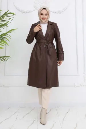 Leather Trench Coat