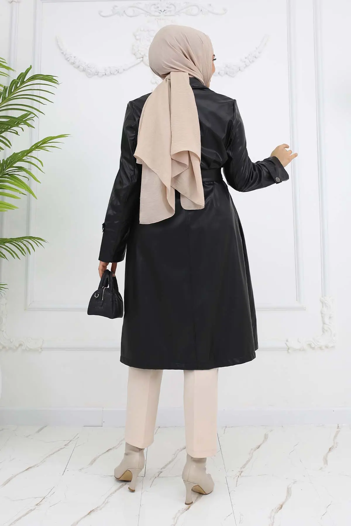 Deri Trençkot-detail