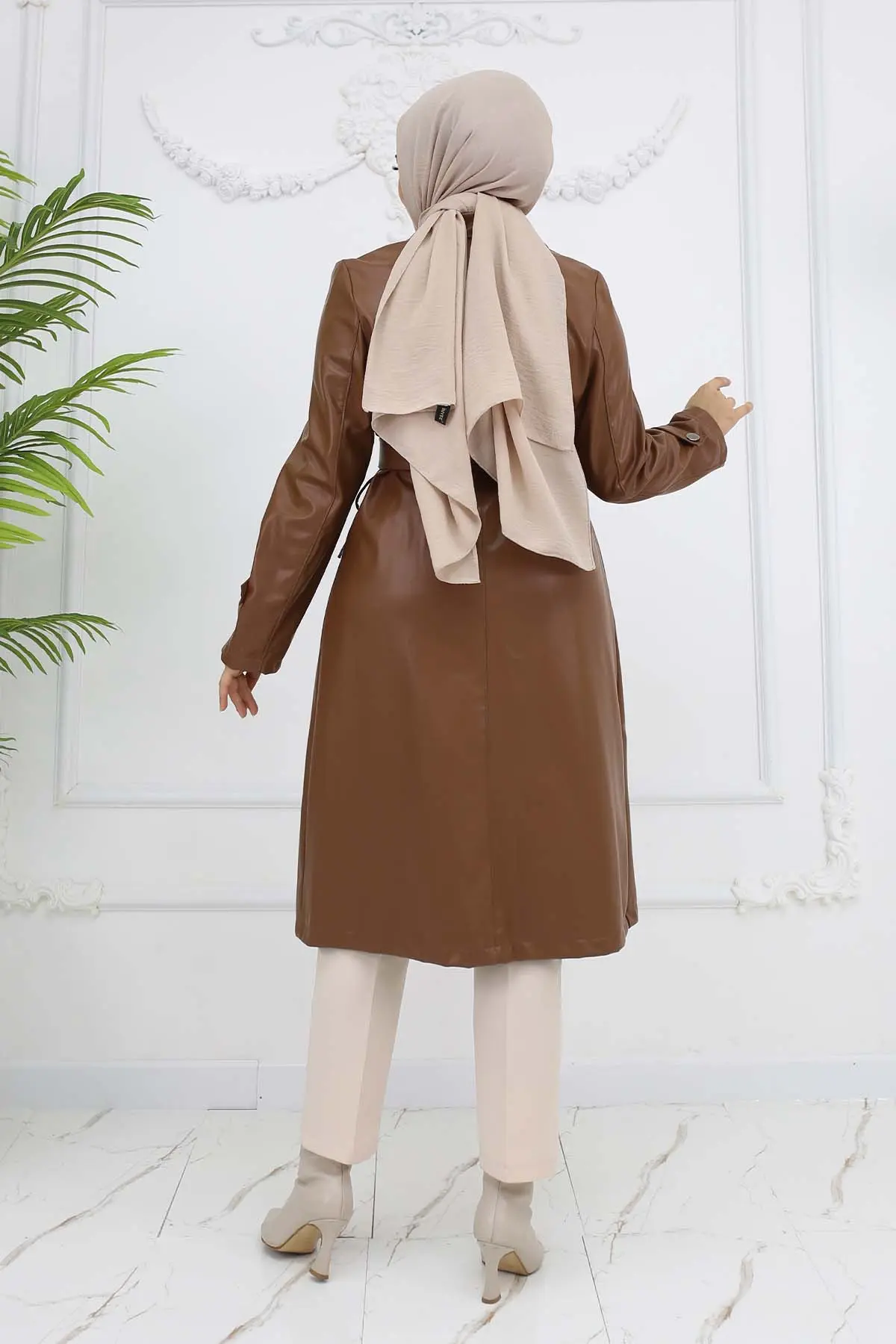 Deri Trençkot-detail