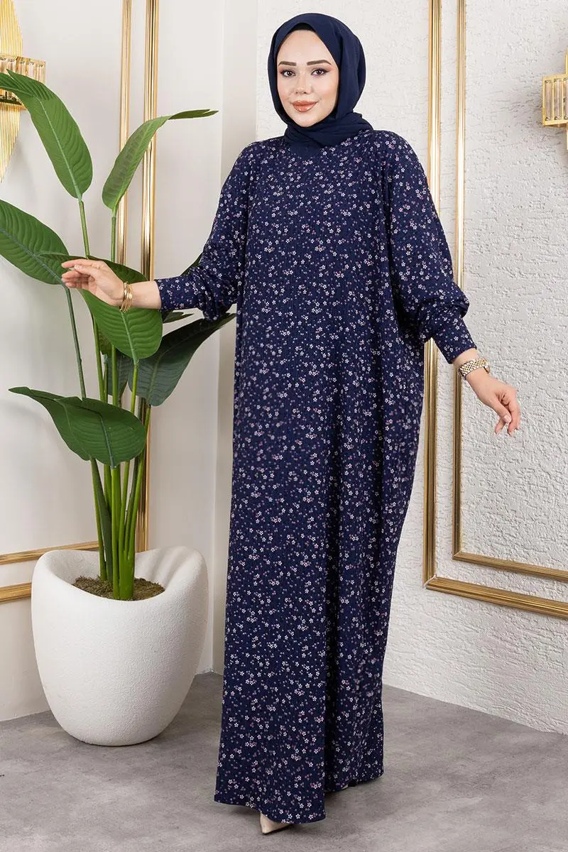 Desenli Bürümcük Elbise-detail