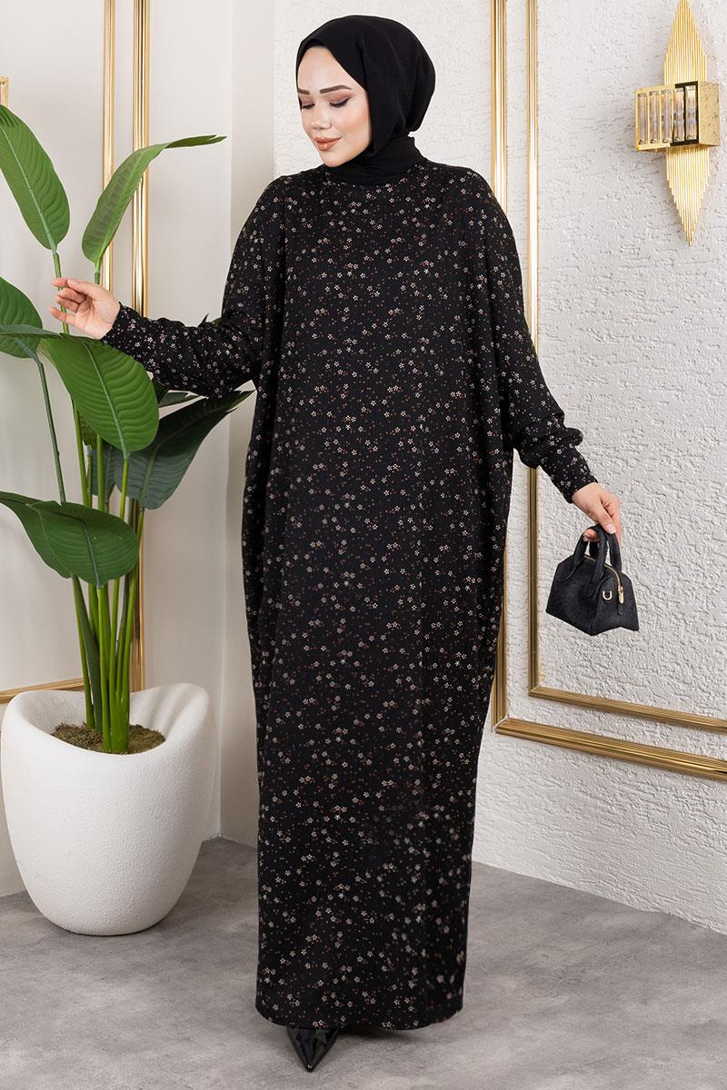 Patterned Crepe Dress