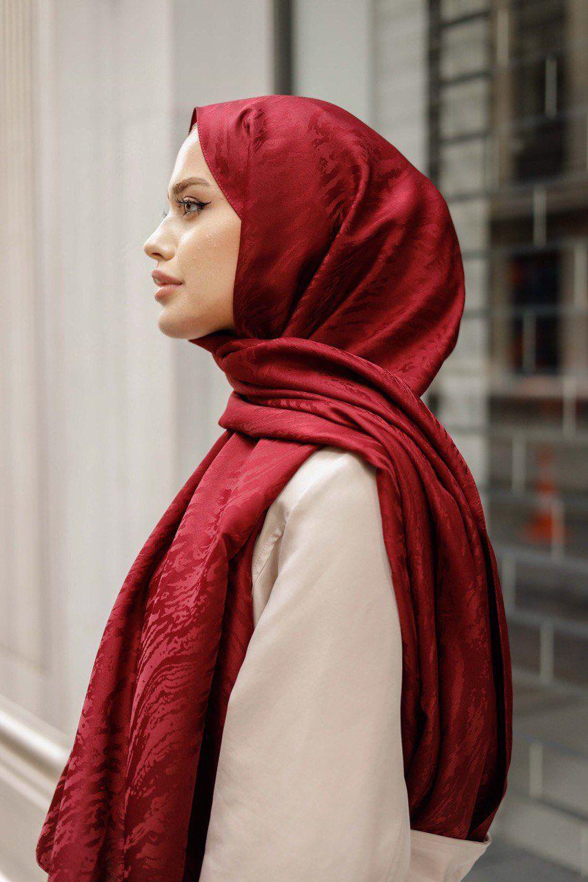 Patterned Silky Jacquard Shawl