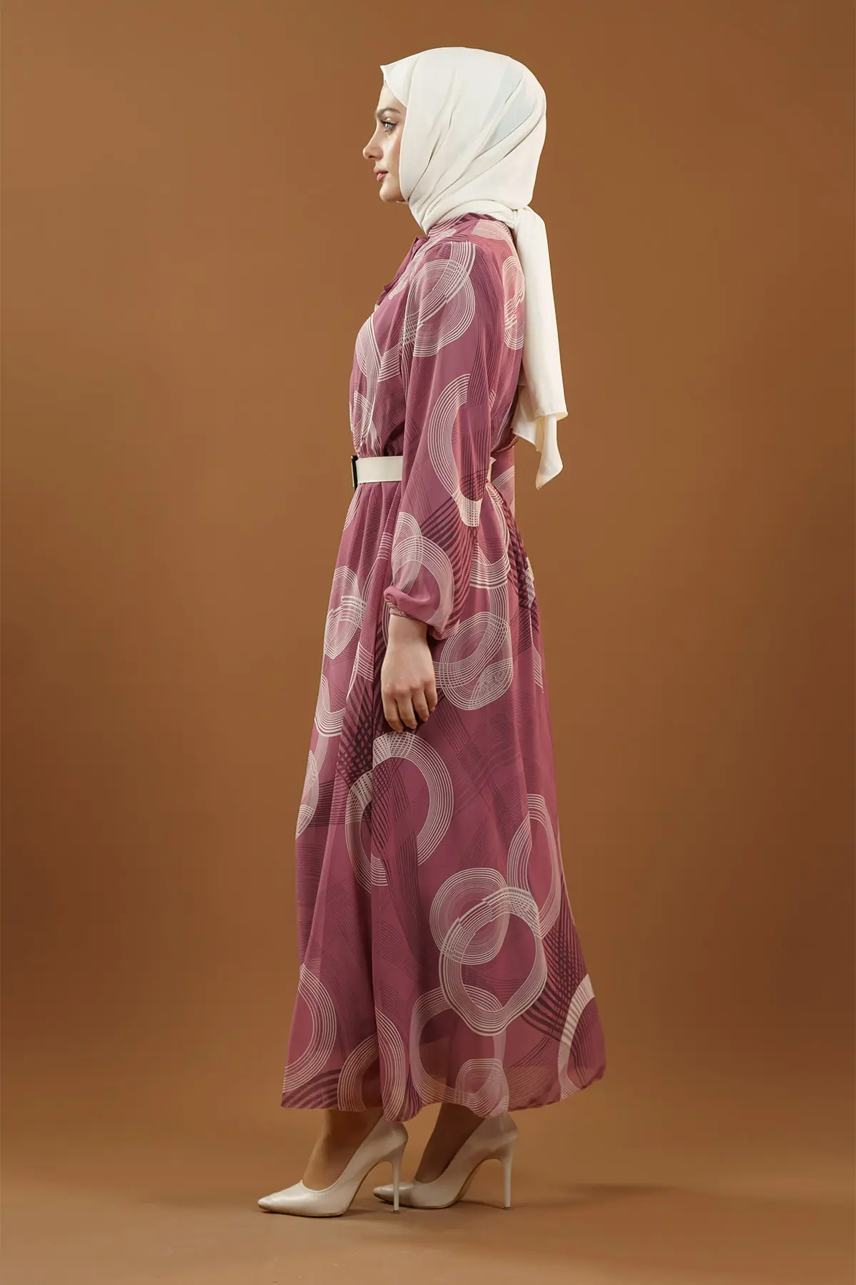 New Season Patterned Daily Dress-detail