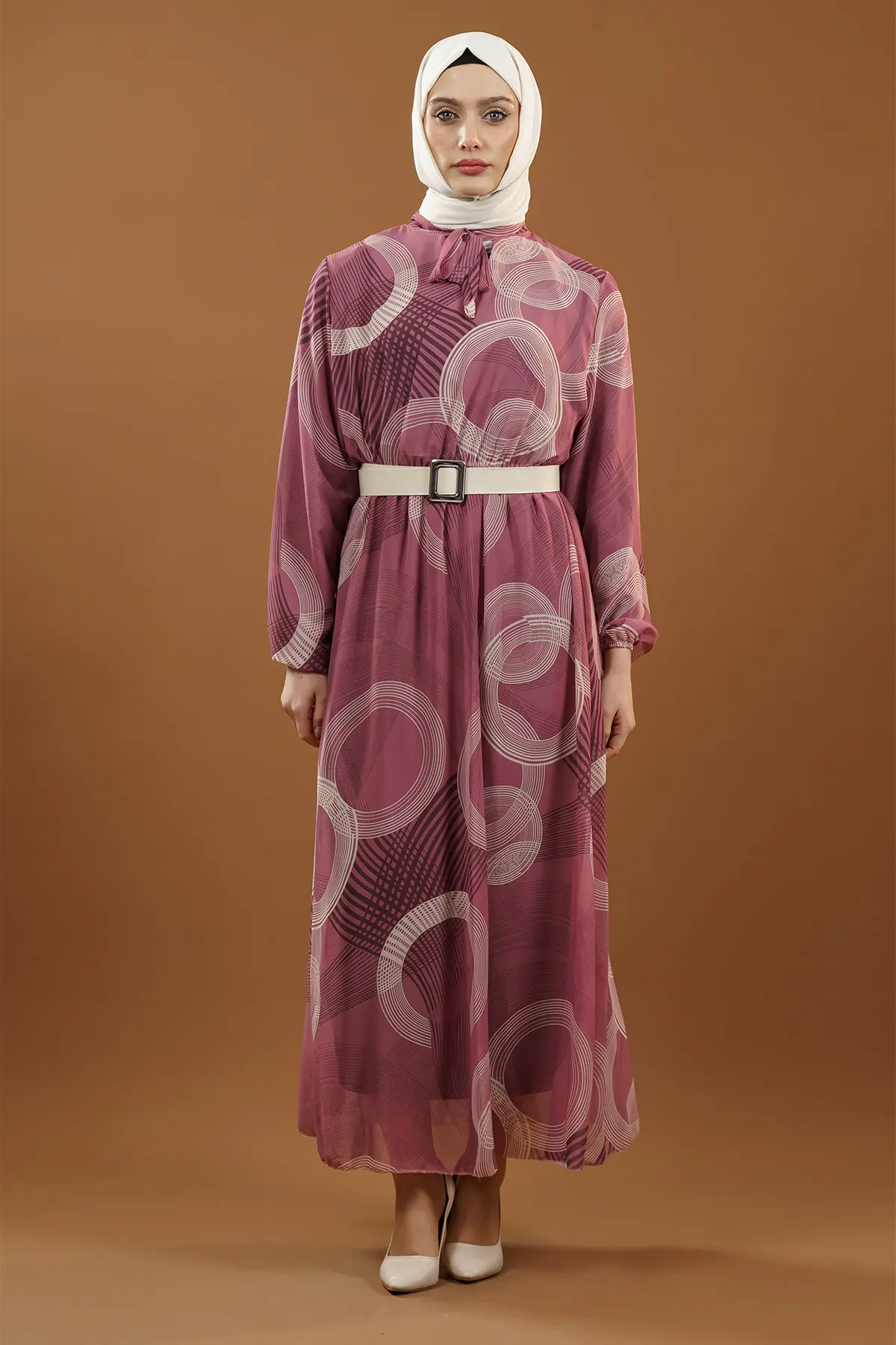 New Season Patterned Daily Dress-detail