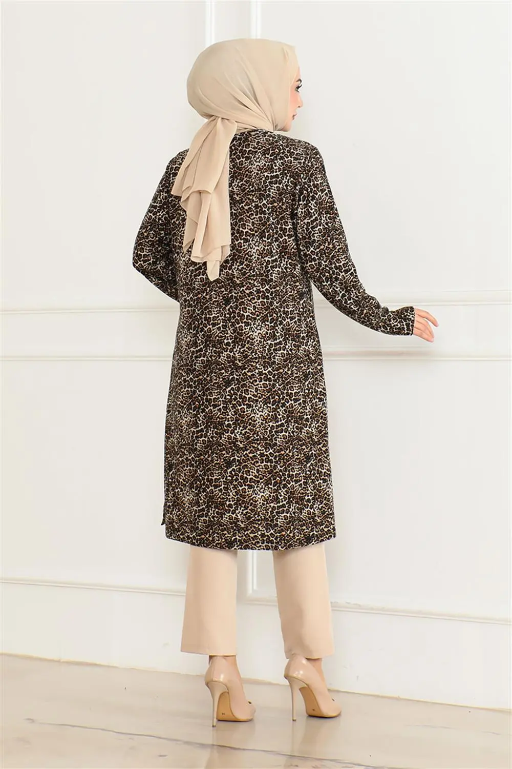 Desenli Örme Süet Tunik-detail