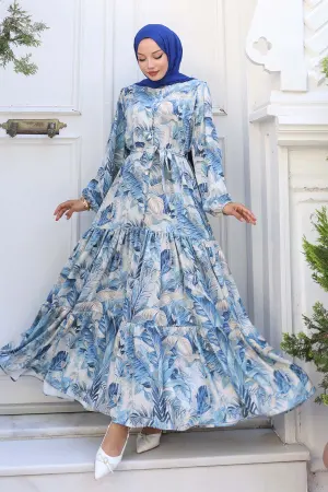 Patterned Hijab Dress