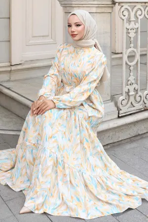 Patterned Hijab Dress