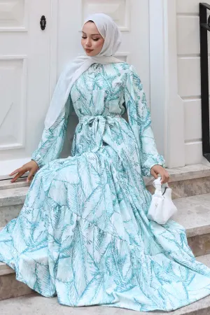 Patterned Hijab Dress