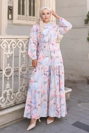 Patterned Hijab Dress
