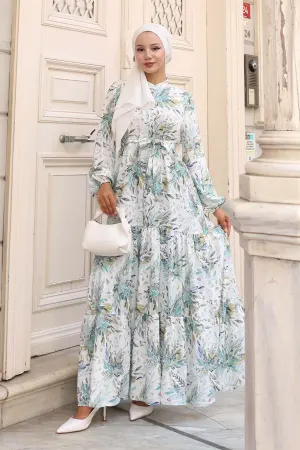 Patterned Hijab Dress