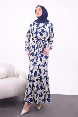 Patterned Hijab Dress
