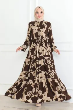 Patterned Hijab Dress