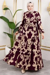 Patterned Hijab Dress