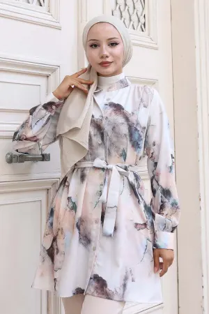 Patterned Hijab Shirt