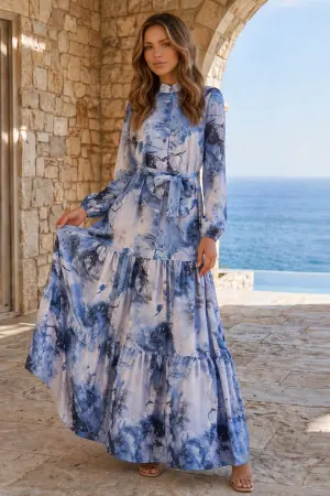 Desenli Tesettür Jessica Elbise