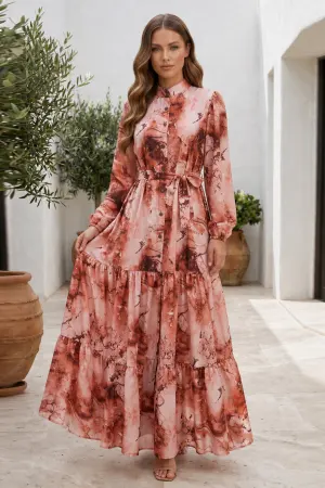 Desenli Tesettür Jessica Elbise