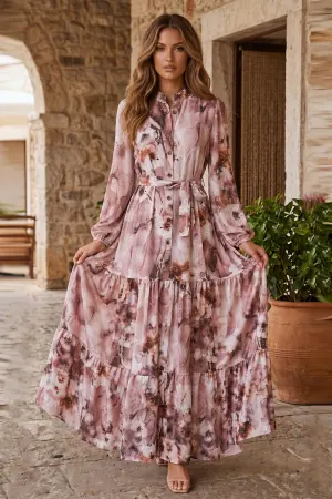 Desenli Tesettür Jessica Elbise
