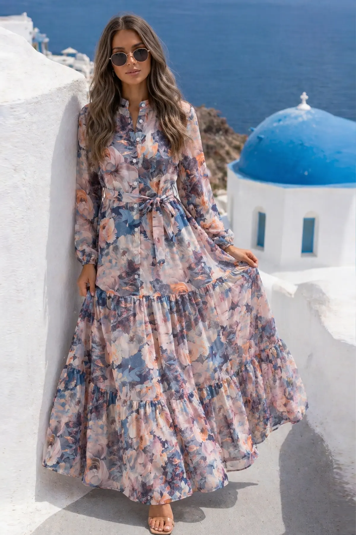 Patterned Hijab Jessica Dress-detail
