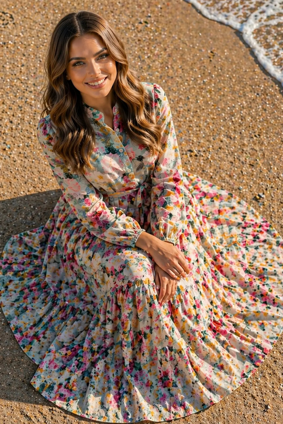 Patterned Hijab Jessica Dress-detail