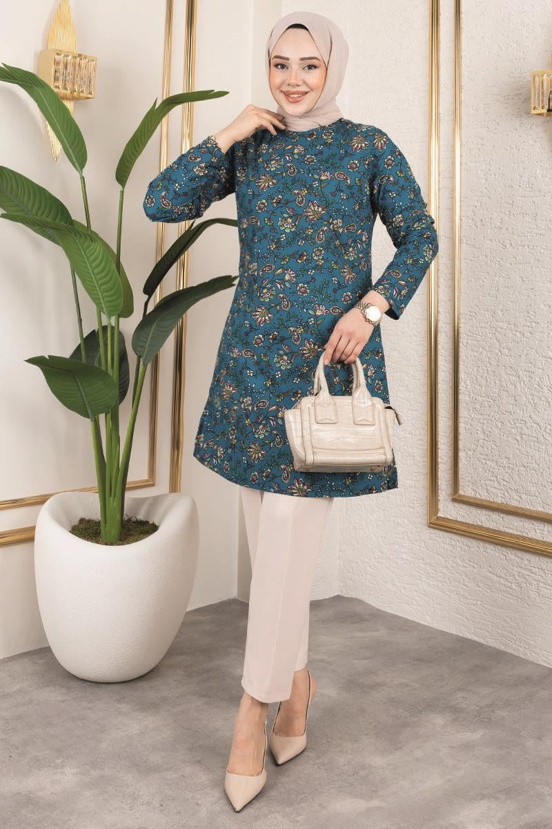 Patterned Hijab Tunic