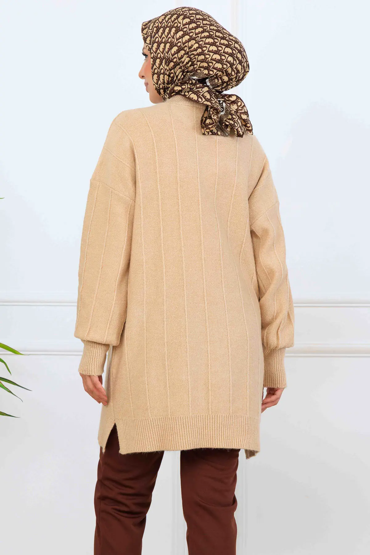 Desenli Triko Tunik-detail