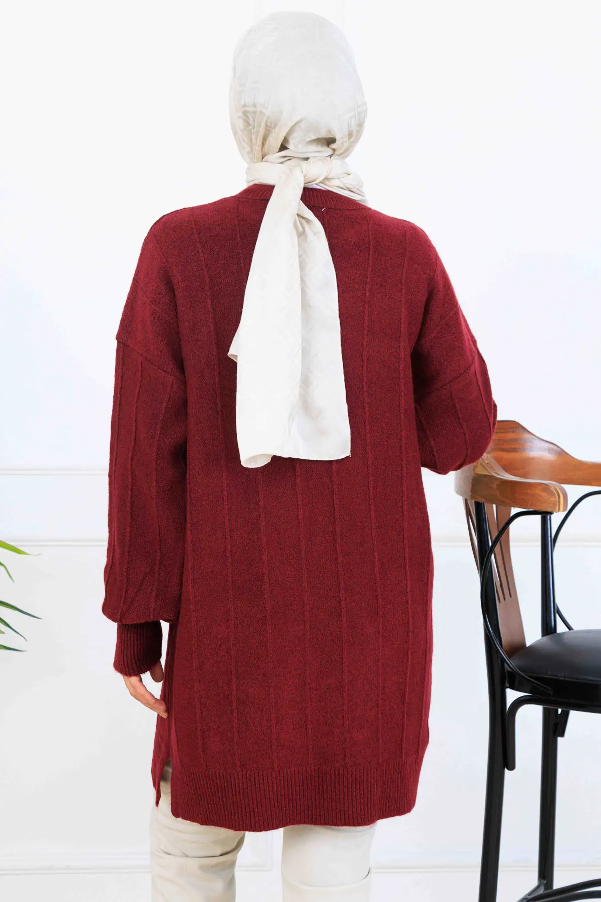 Desenli Triko Tunik-detail