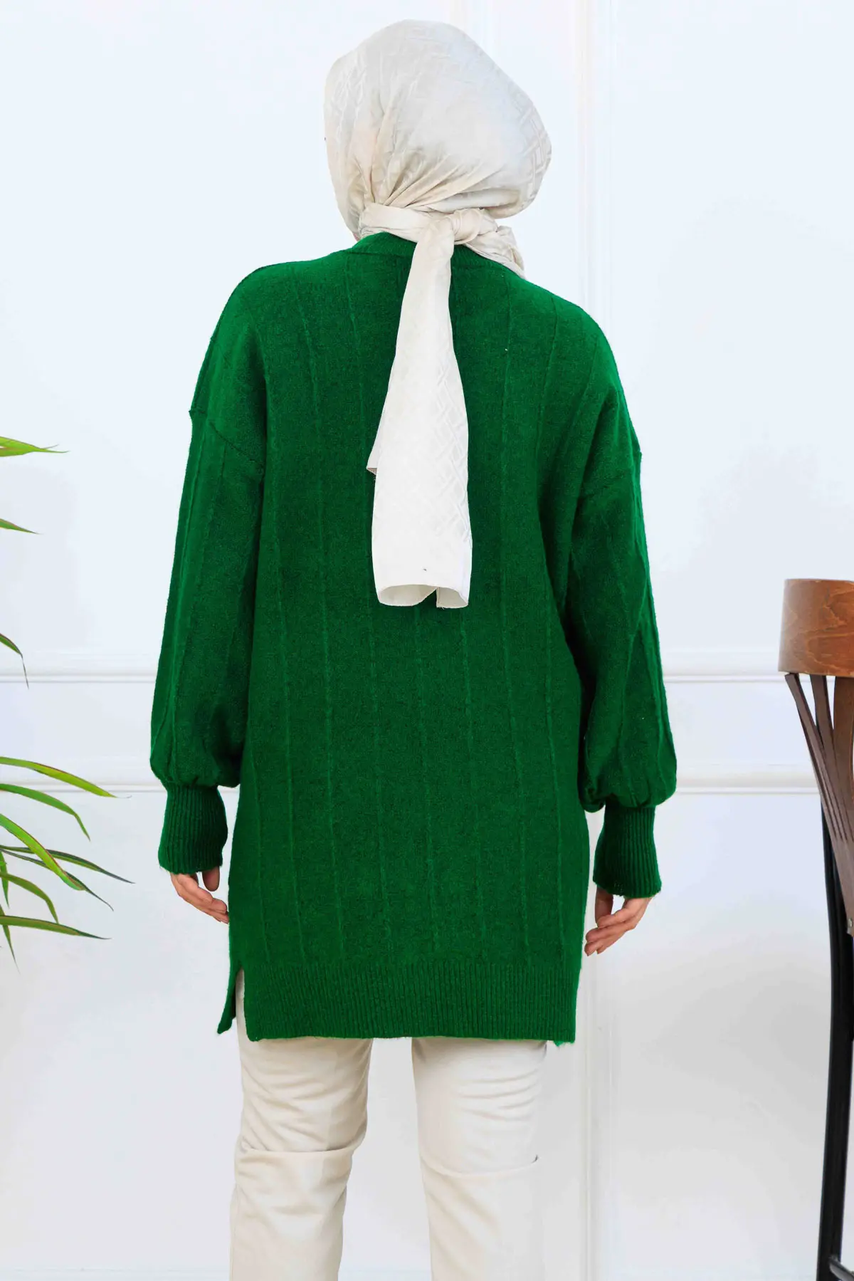 Desenli Triko Tunik-detail