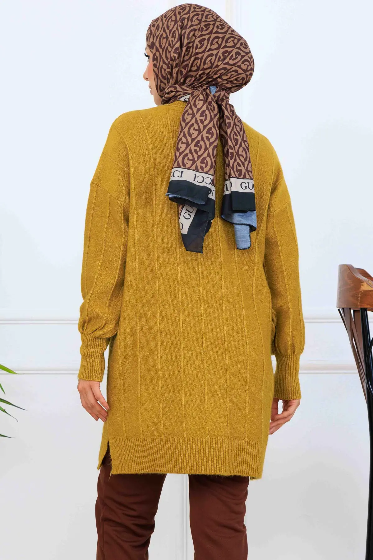 Desenli Triko Tunik-detail