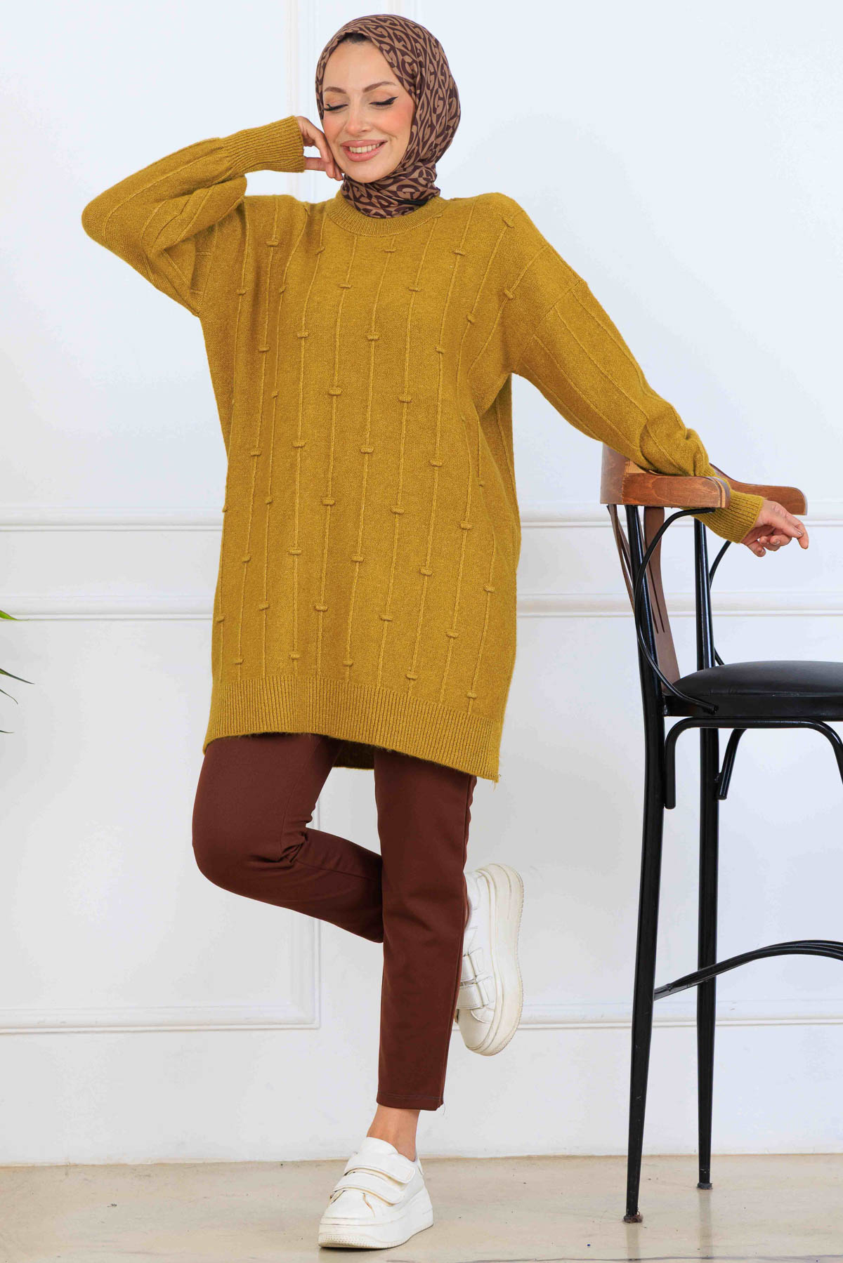 Patterned Knit Tunic