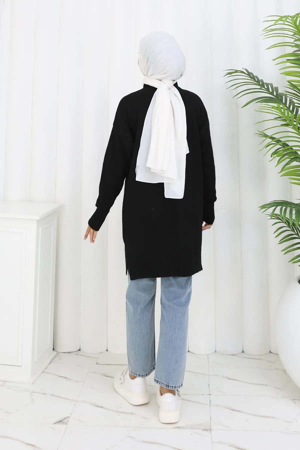 Desenli Triko Tunik-detail