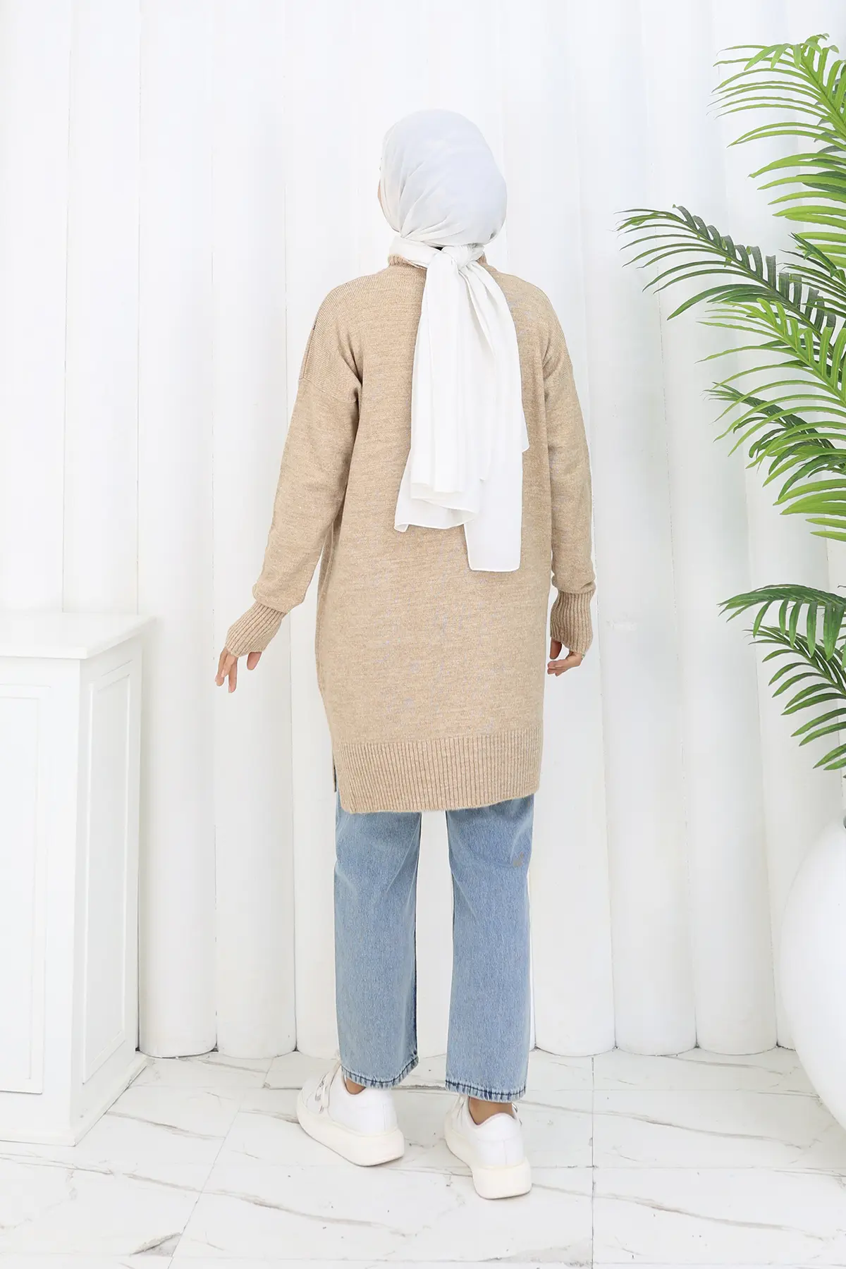 Desenli Triko Tunik-detail