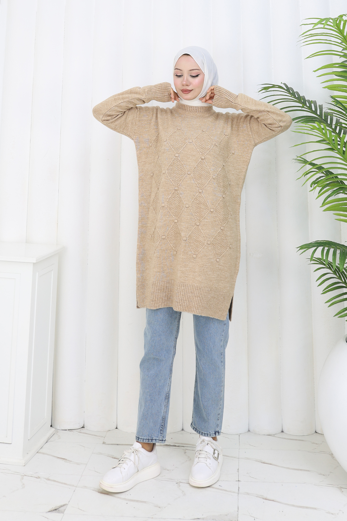 Patterned Knit Tunic