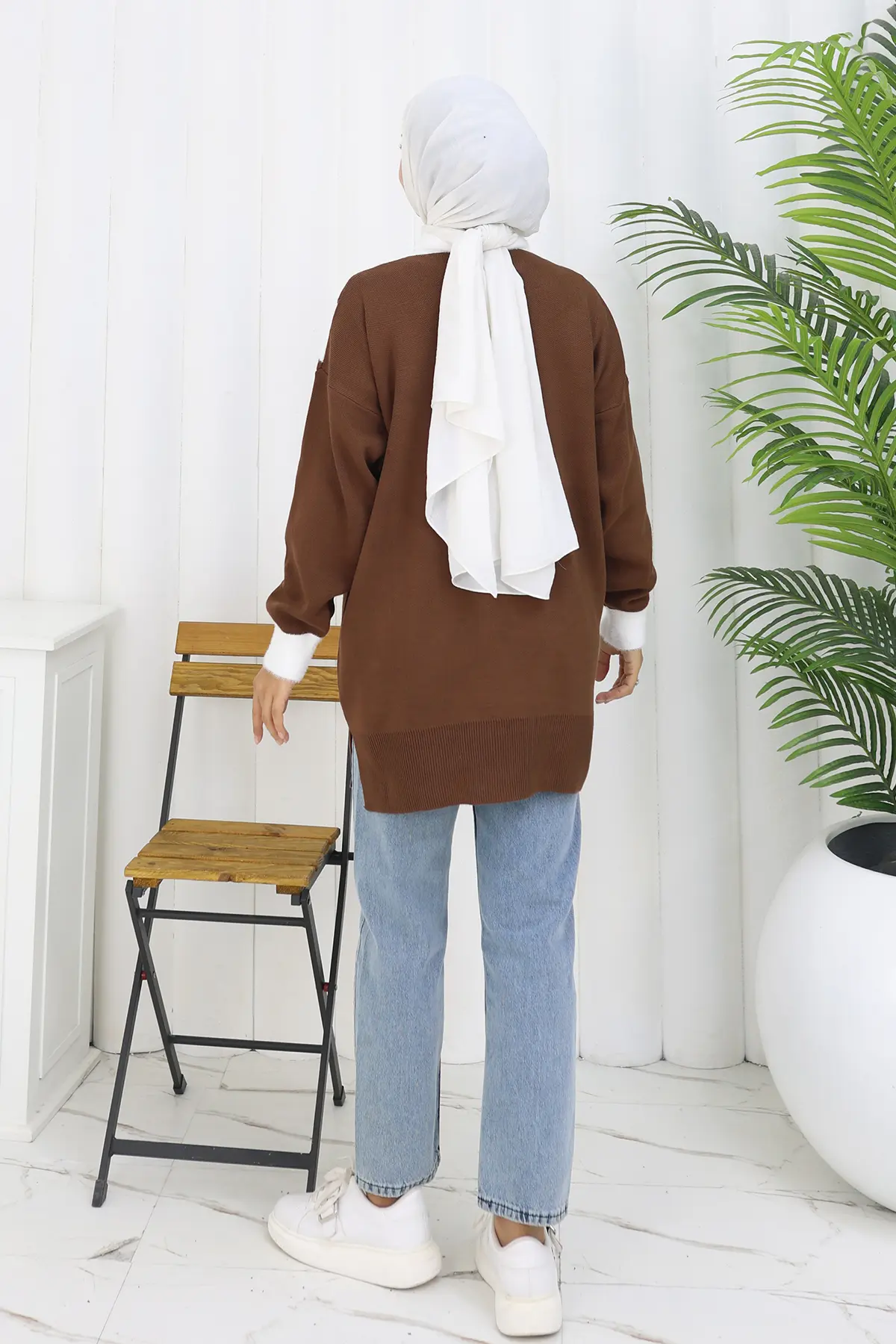 Desenli Triko Tunik-detail