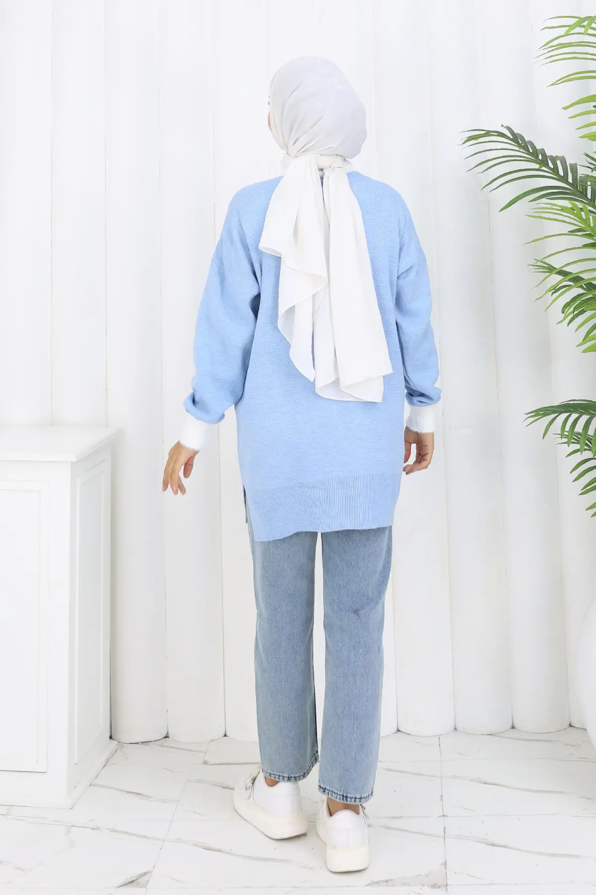 Desenli Triko Tunik-detail