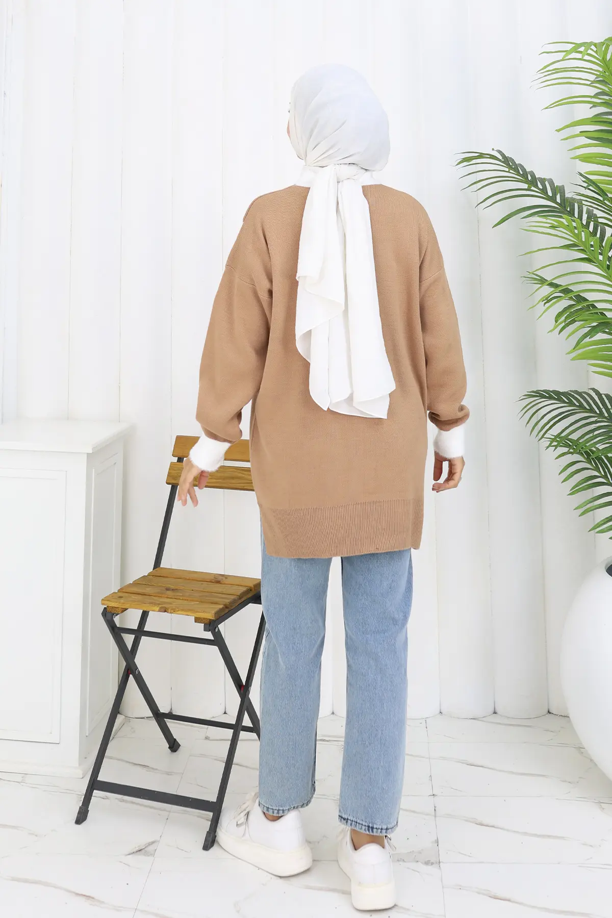 Desenli Triko Tunik-detail