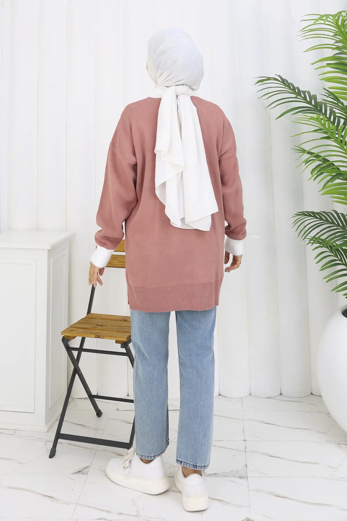 Desenli Triko Tunik-detail