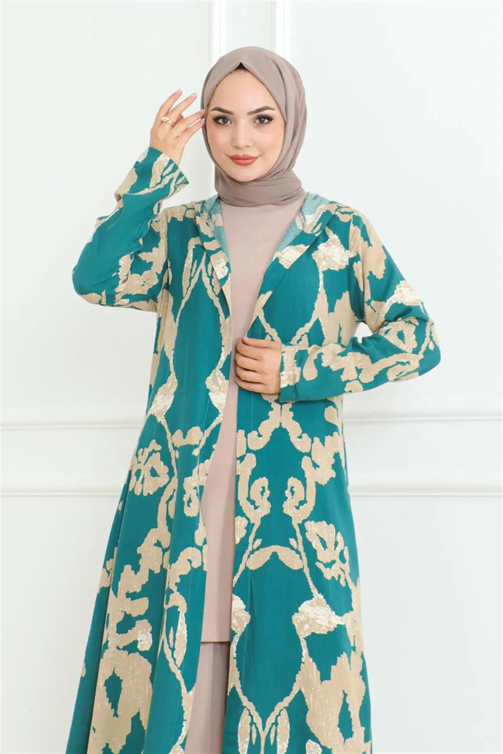 Desenli Üçlü Takım Petrol-detail