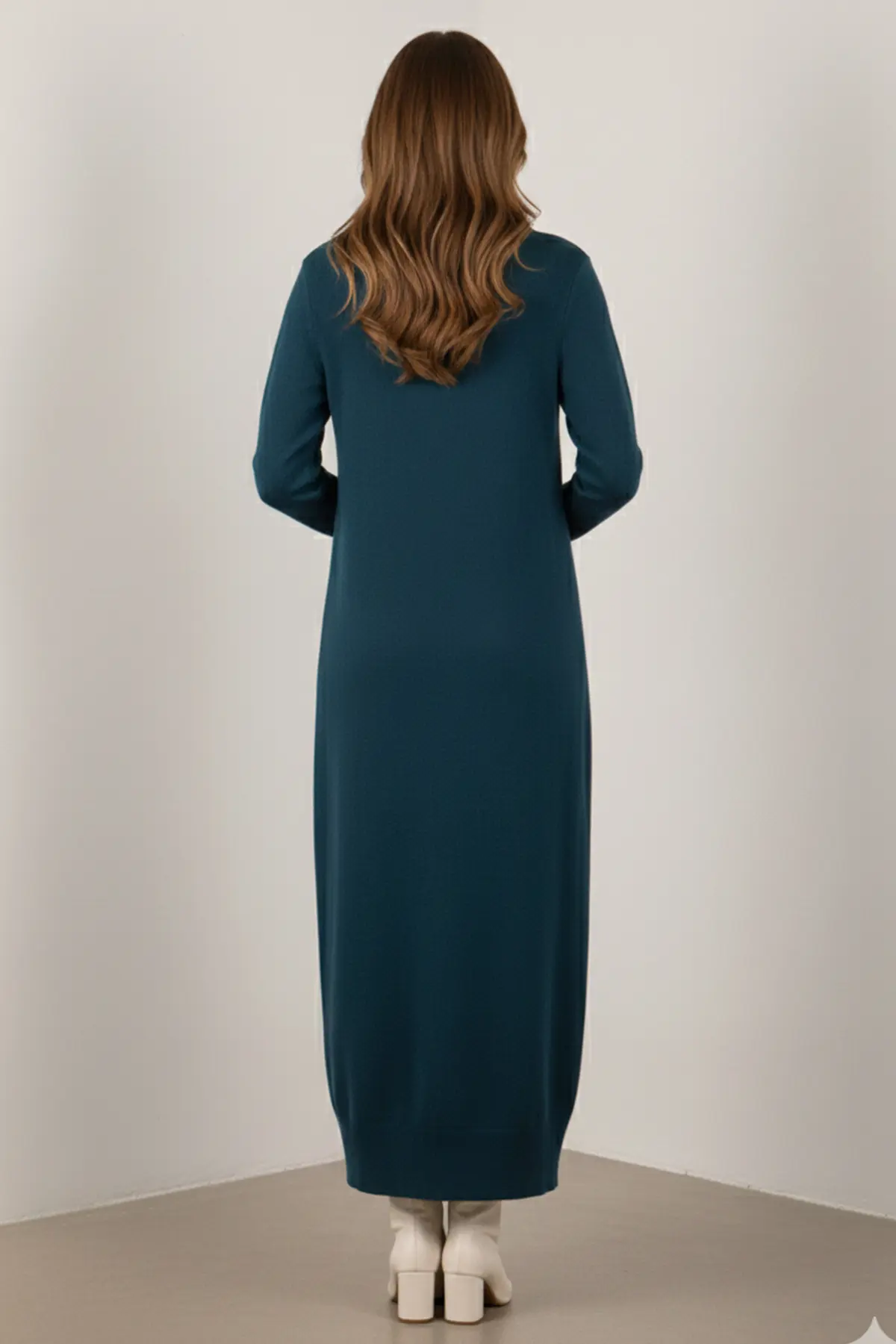 Desenli Uzun Merserize Hırka-detail