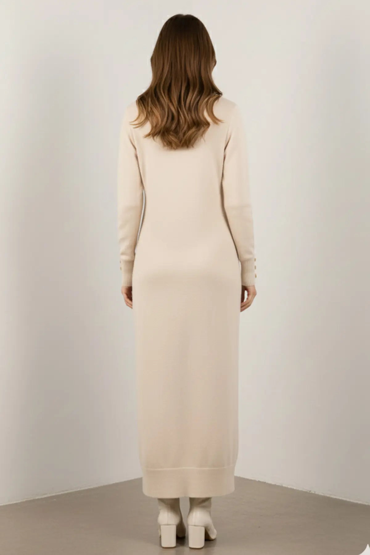 Desenli Uzun Merserize Hırka-detail