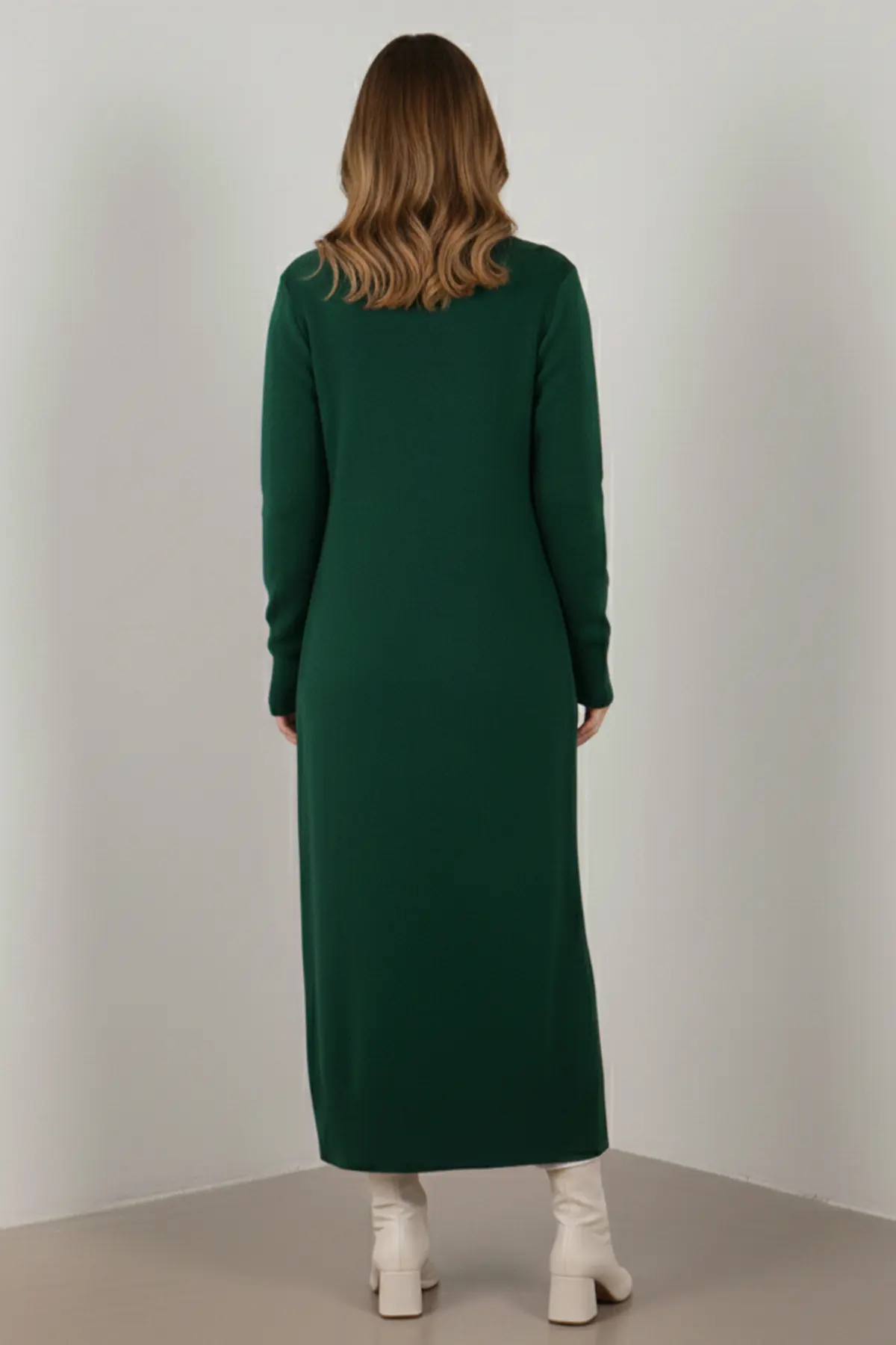 Desenli Uzun Merserize Hırka-detail