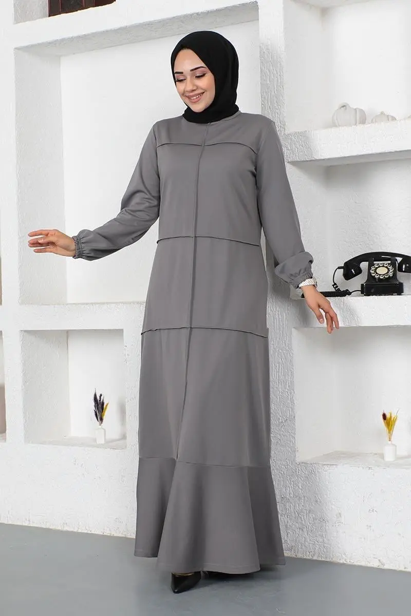 Dress With Stitching Detail-detail