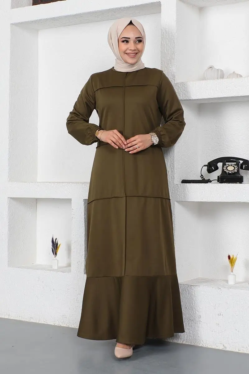 Dress With Stitching Detail-detail