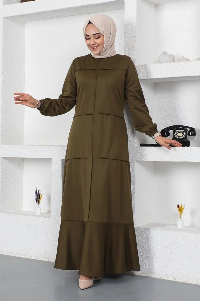 Dress With Stitching Detail-detail