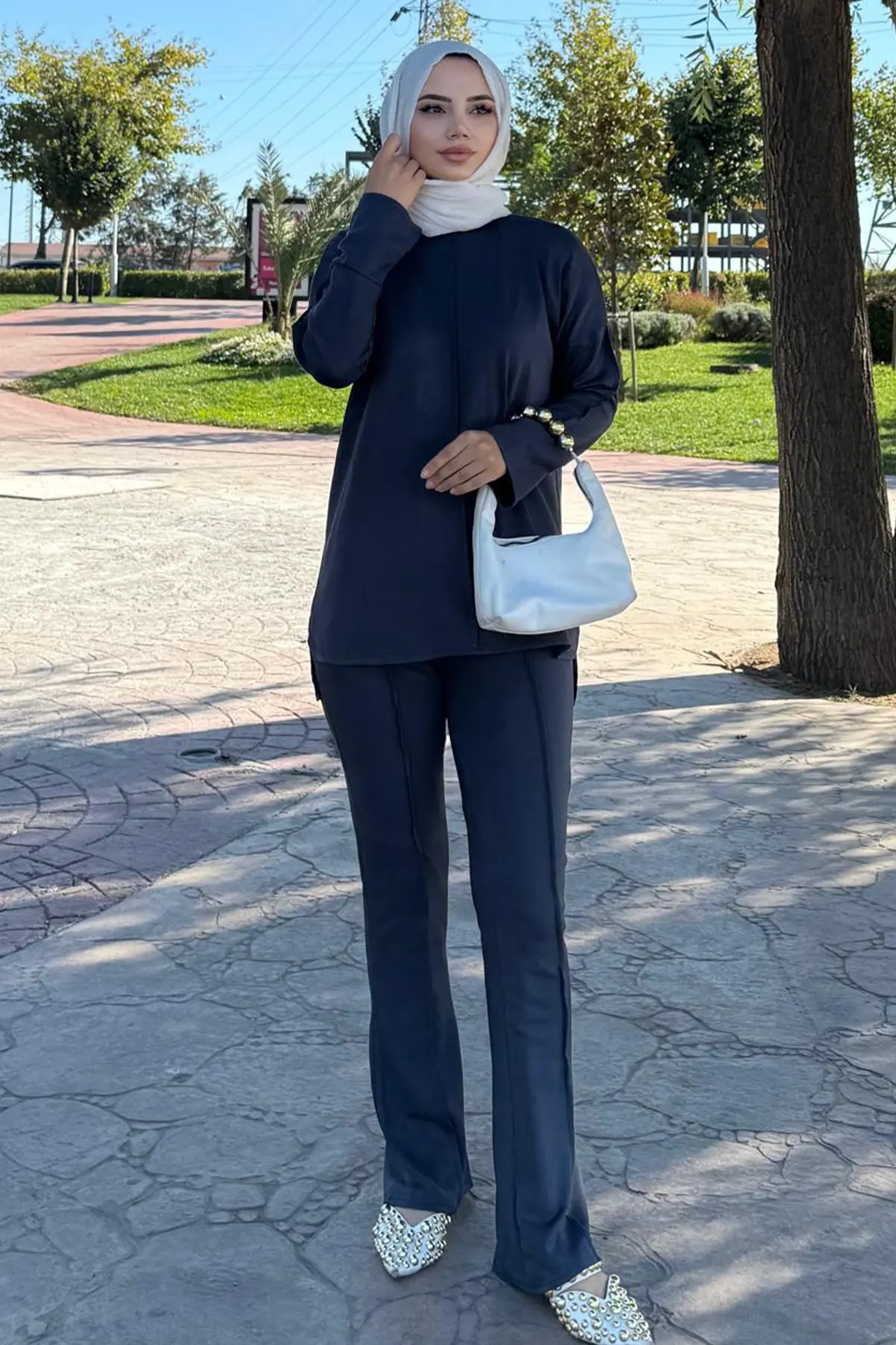 Dikiş Detaylı İkili Takım-detail