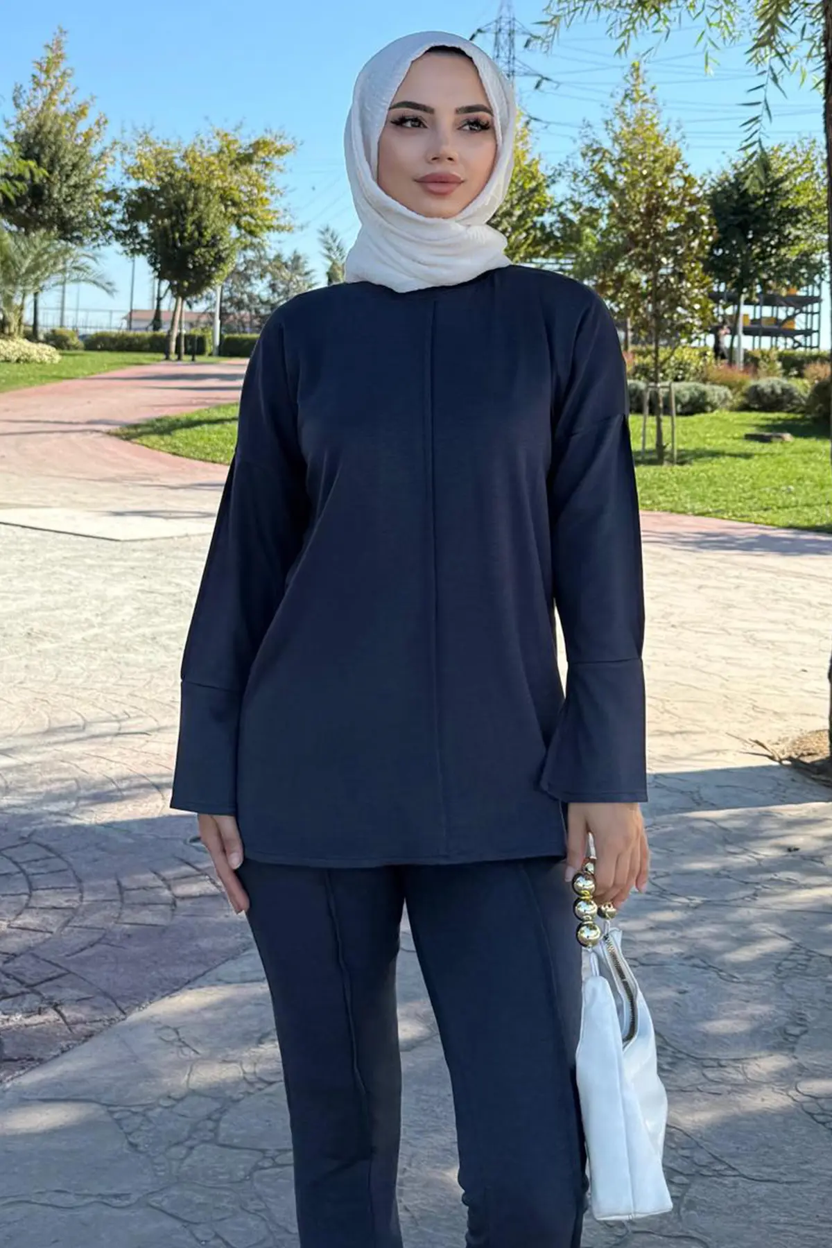 Dikiş Detaylı İkili Takım-detail