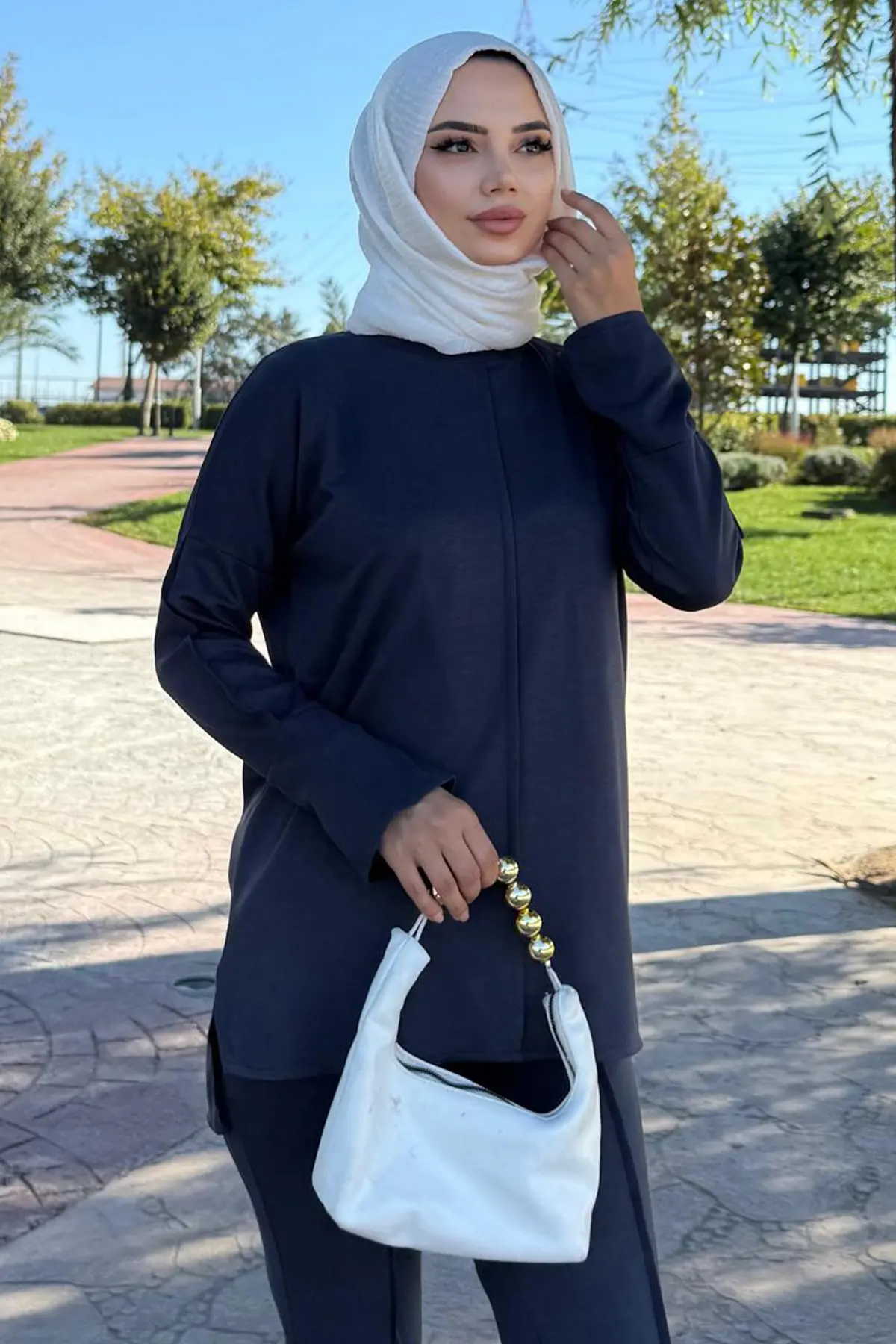 Dikiş Detaylı İkili Takım-detail